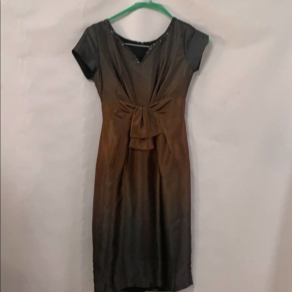 SIGNATURE BY ROBBIE BEE OMBRÉ SHEATH DRESS Sz 8 P